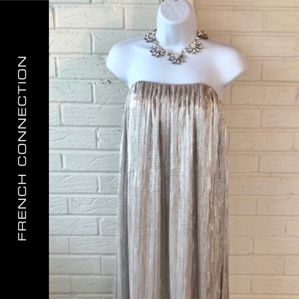 NWT, ON SALE!  FRENCH CONNECTION Silver Dress